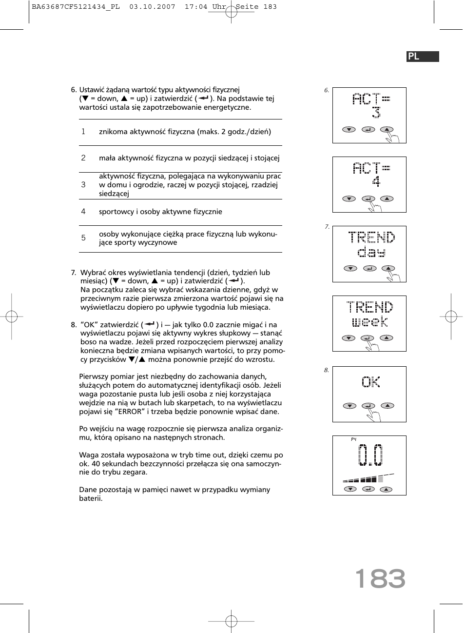 SOEHNLE Body Balance Slim F5 User Manual | Page 183 / 292
