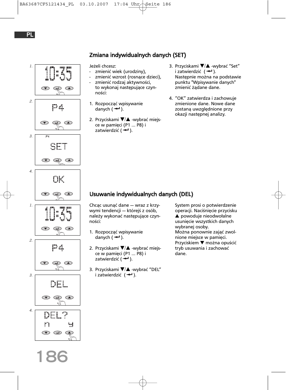 SOEHNLE Body Balance Slim F5 User Manual | Page 186 / 292