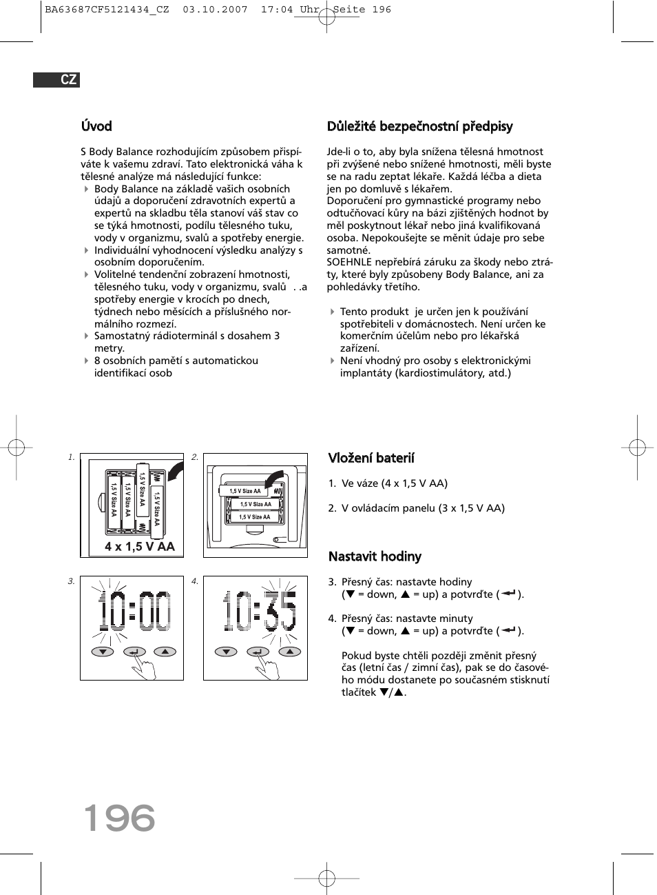 SOEHNLE Body Balance Slim F5 User Manual | Page 196 / 292