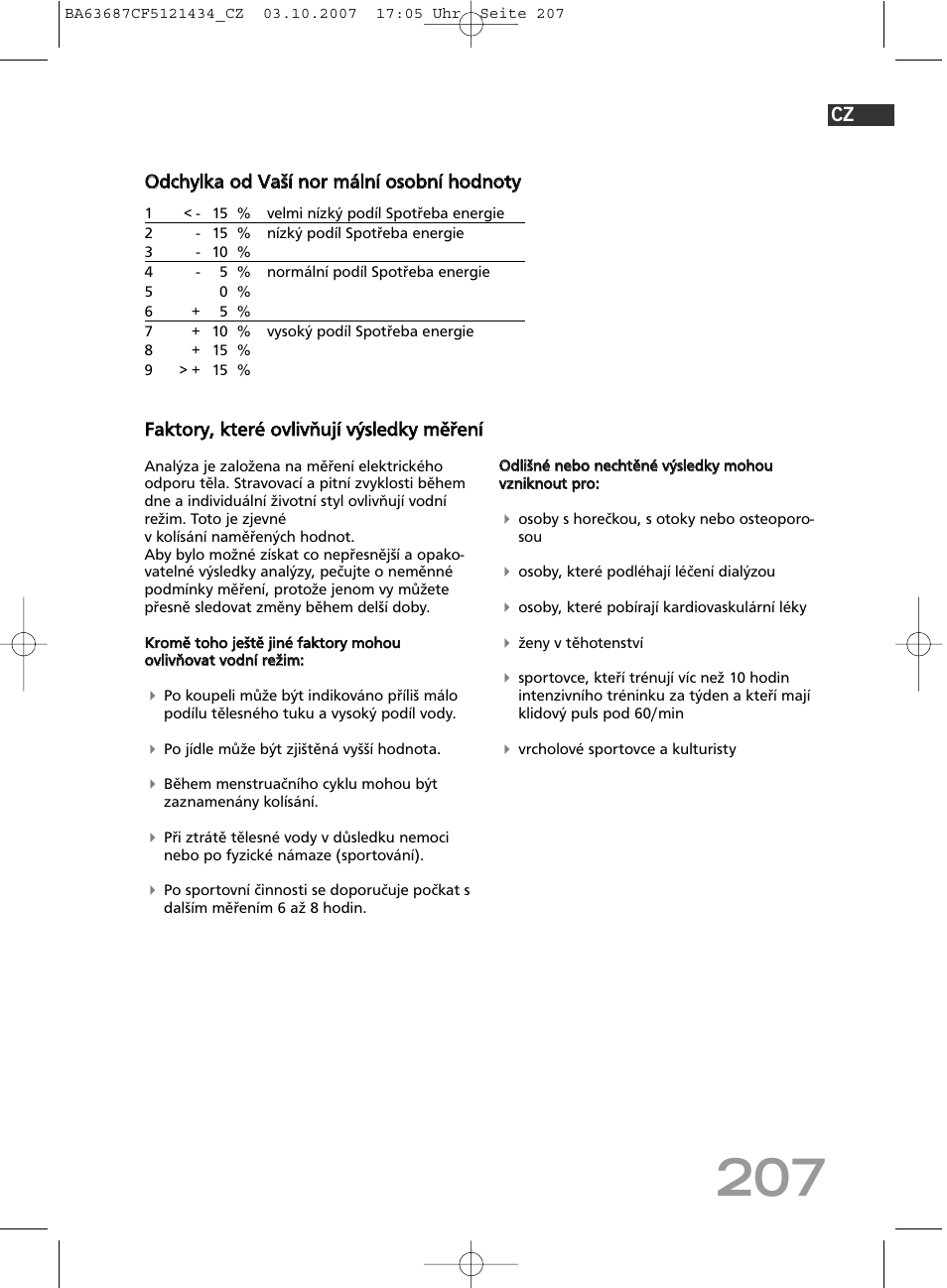 SOEHNLE Body Balance Slim F5 User Manual | Page 207 / 292