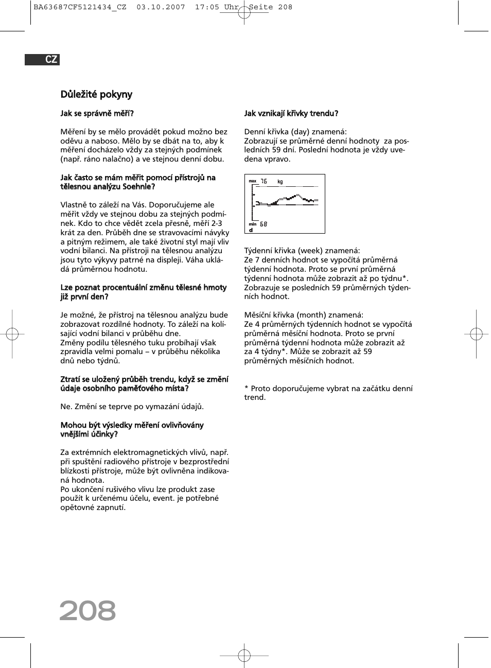 Ddů ůlle ež žiitté é p po ok ky yn ny y | SOEHNLE Body Balance Slim F5 User Manual | Page 208 / 292