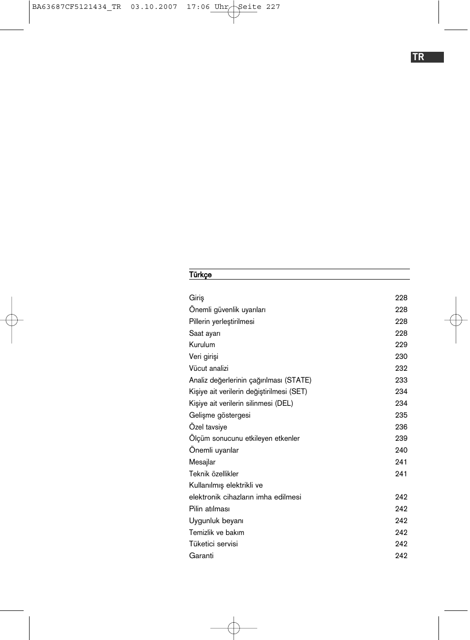 SOEHNLE Body Balance Slim F5 User Manual | Page 227 / 292