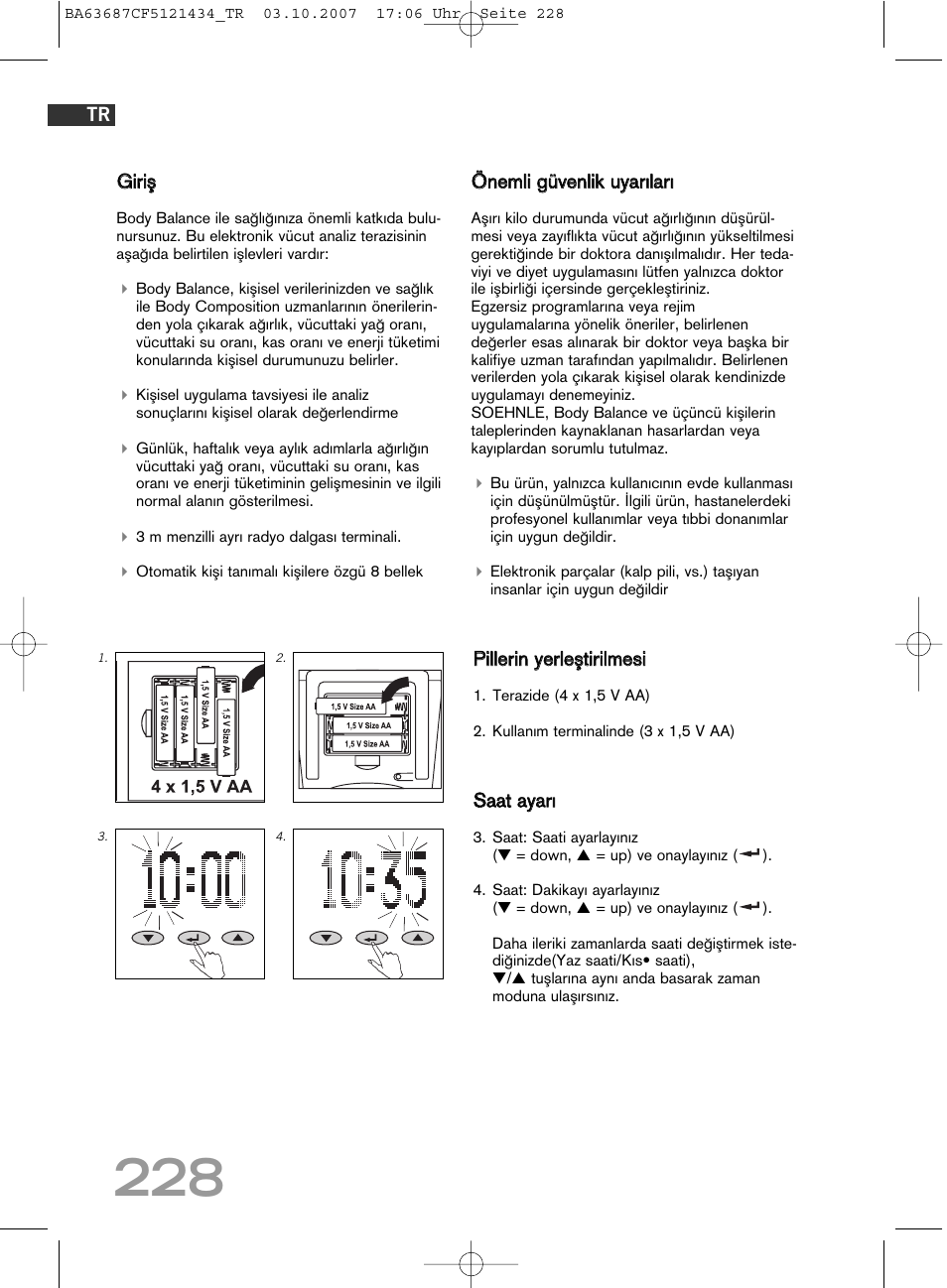 SOEHNLE Body Balance Slim F5 User Manual | Page 228 / 292