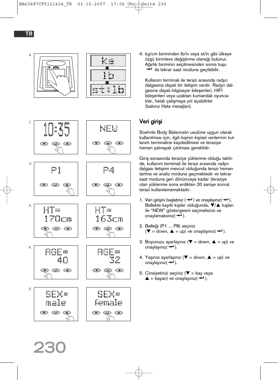 SOEHNLE Body Balance Slim F5 User Manual | Page 230 / 292