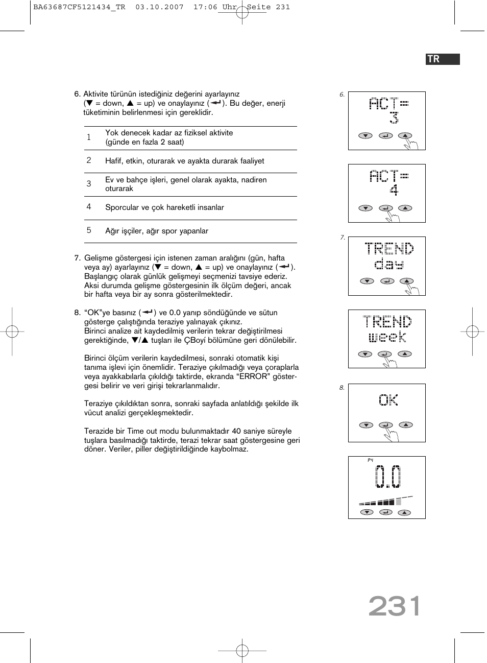 SOEHNLE Body Balance Slim F5 User Manual | Page 231 / 292