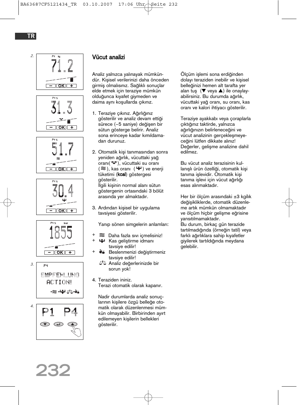 SOEHNLE Body Balance Slim F5 User Manual | Page 232 / 292
