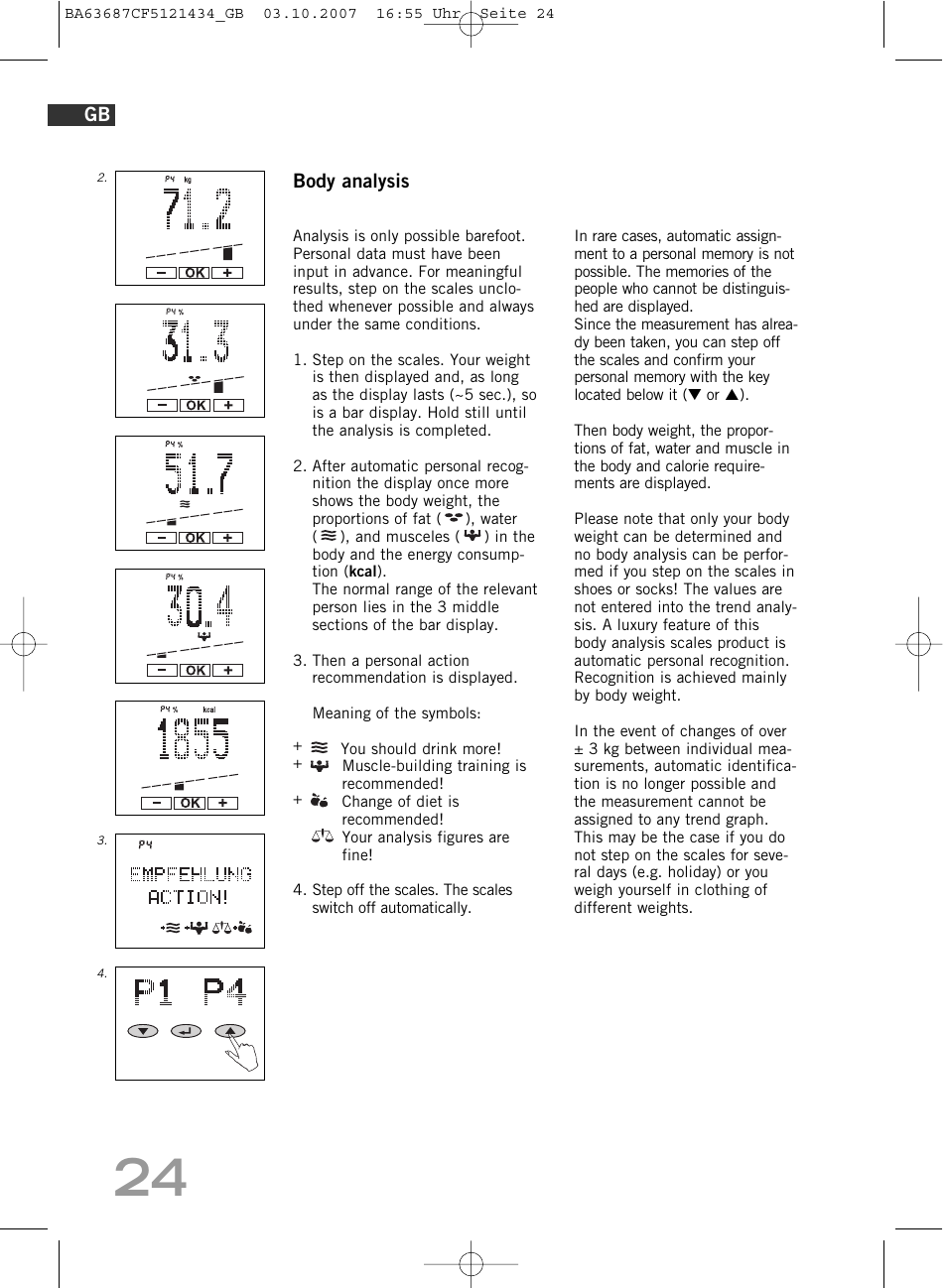 SOEHNLE Body Balance Slim F5 User Manual | Page 24 / 292
