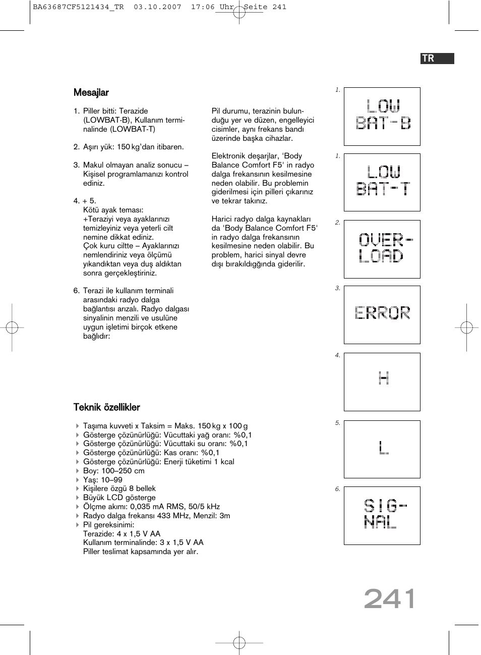 SOEHNLE Body Balance Slim F5 User Manual | Page 241 / 292