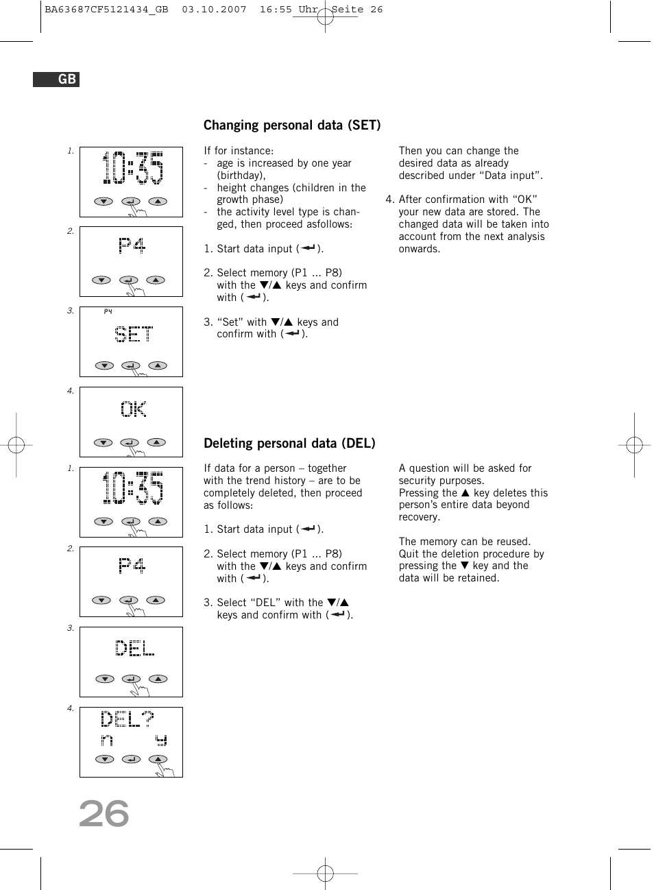 SOEHNLE Body Balance Slim F5 User Manual | Page 26 / 292