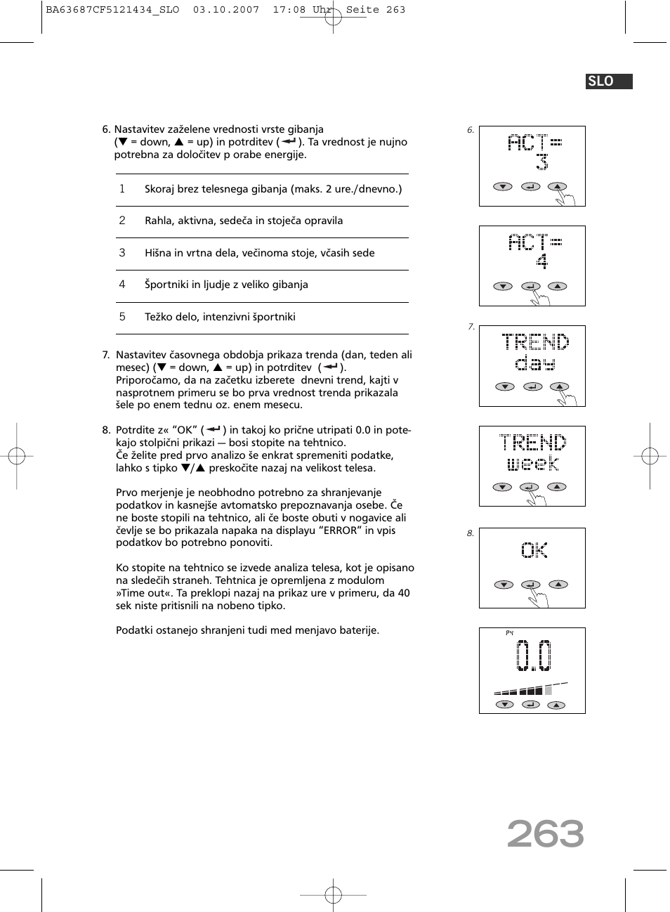 SOEHNLE Body Balance Slim F5 User Manual | Page 263 / 292