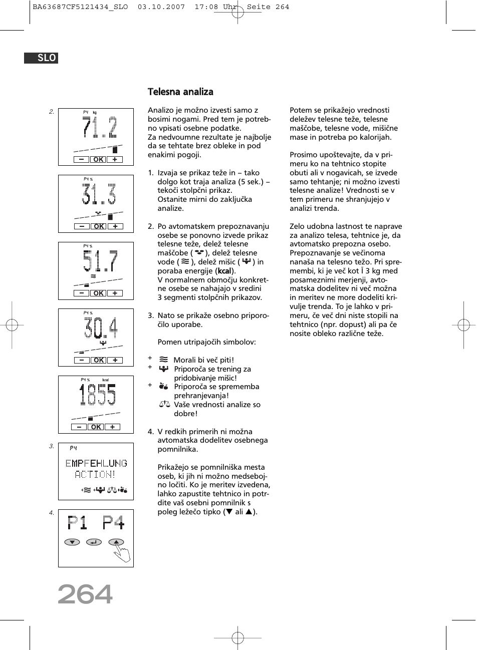 SOEHNLE Body Balance Slim F5 User Manual | Page 264 / 292
