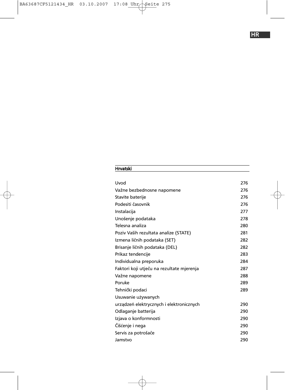 SOEHNLE Body Balance Slim F5 User Manual | Page 275 / 292
