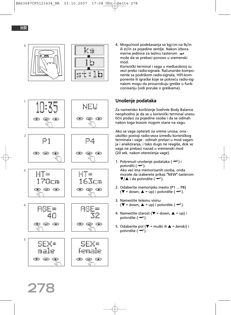 SOEHNLE Body Balance Slim F5 User Manual | Page 278 / 292