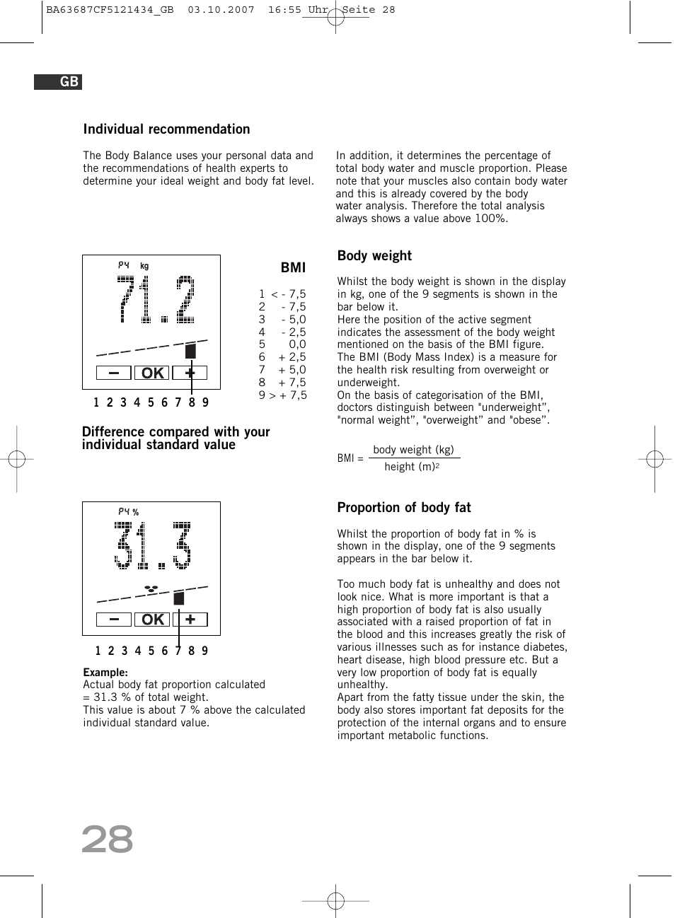 SOEHNLE Body Balance Slim F5 User Manual | Page 28 / 292
