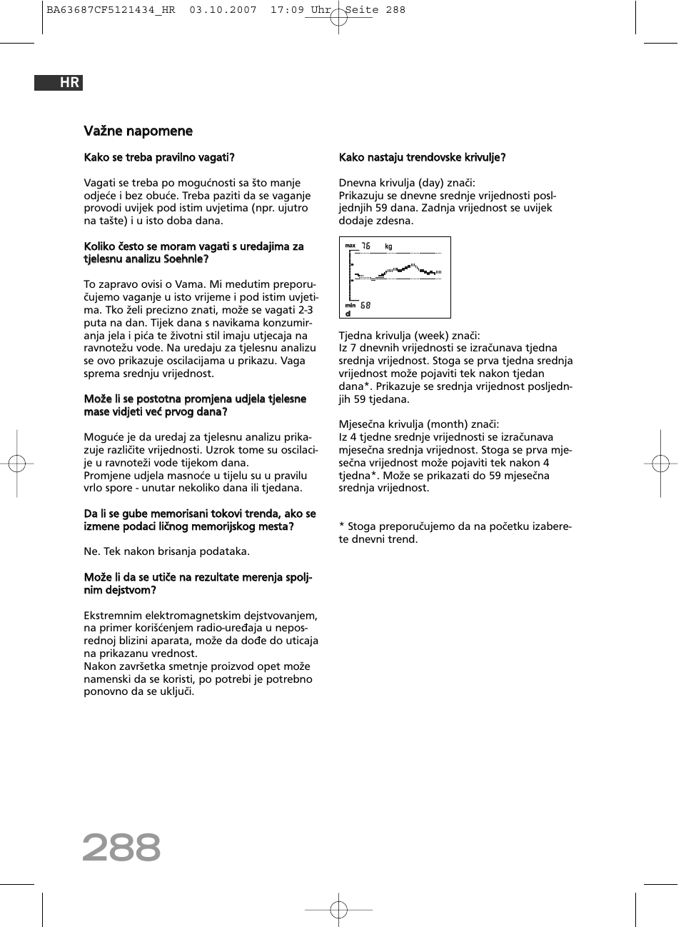 Vva až žn ne e n na ap po om me en ne e | SOEHNLE Body Balance Slim F5 User Manual | Page 288 / 292