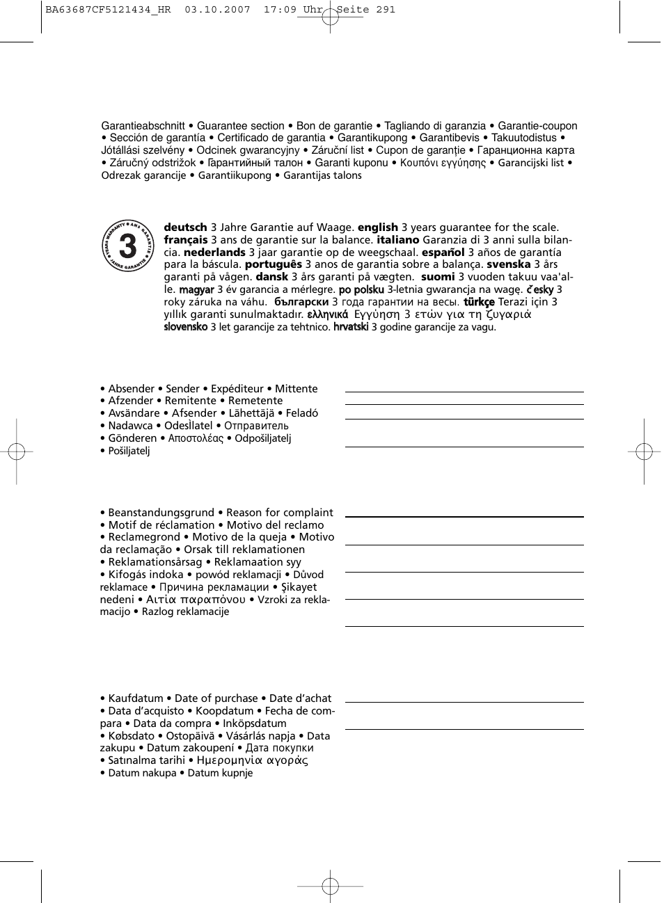 SOEHNLE Body Balance Slim F5 User Manual | Page 291 / 292