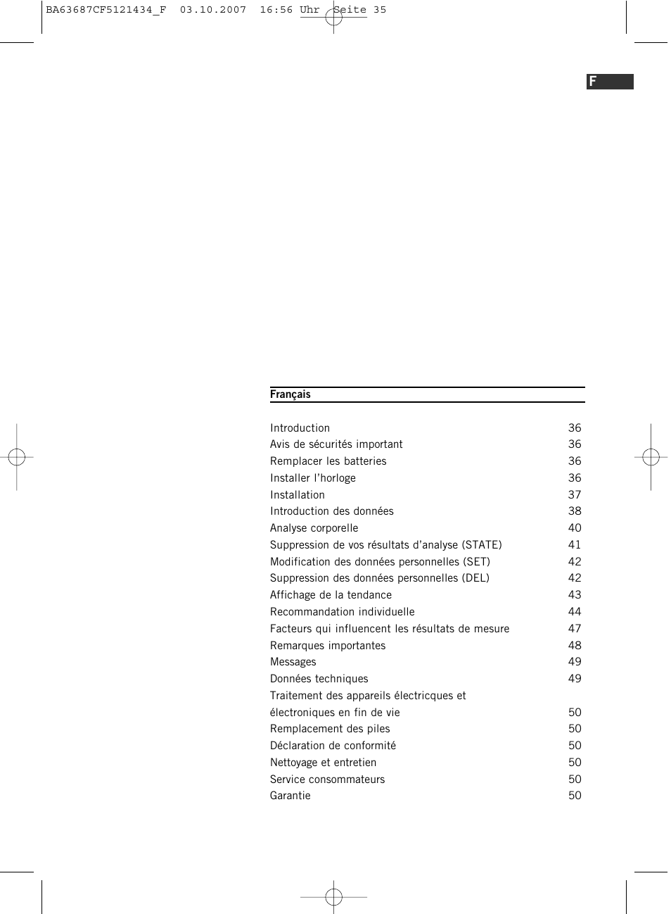 SOEHNLE Body Balance Slim F5 User Manual | Page 35 / 292