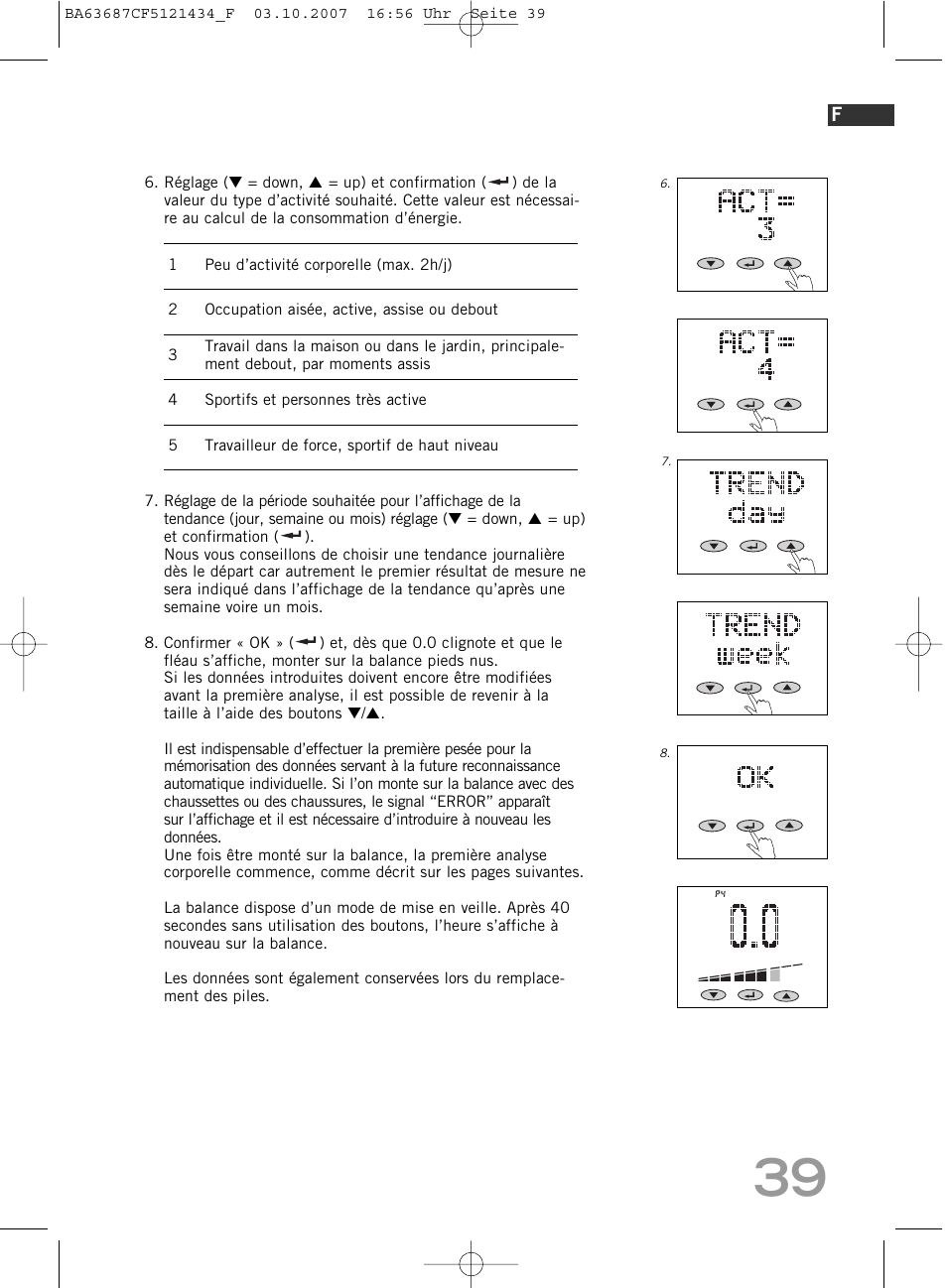 SOEHNLE Body Balance Slim F5 User Manual | Page 39 / 292
