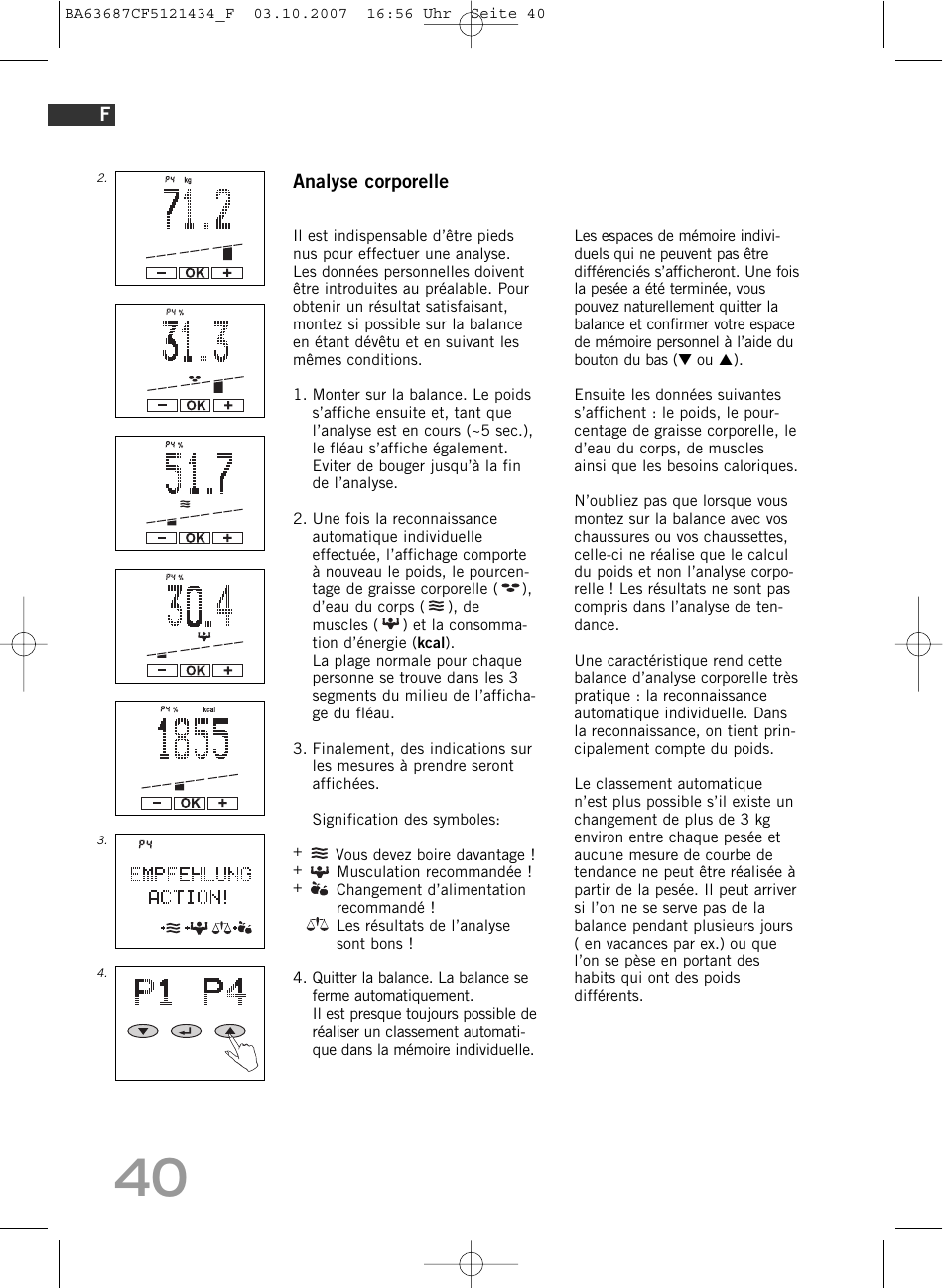 SOEHNLE Body Balance Slim F5 User Manual | Page 40 / 292