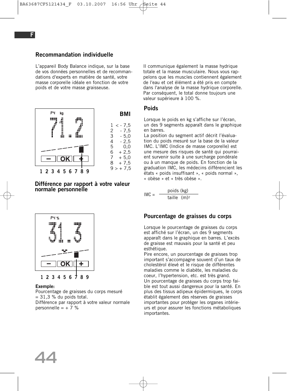 SOEHNLE Body Balance Slim F5 User Manual | Page 44 / 292