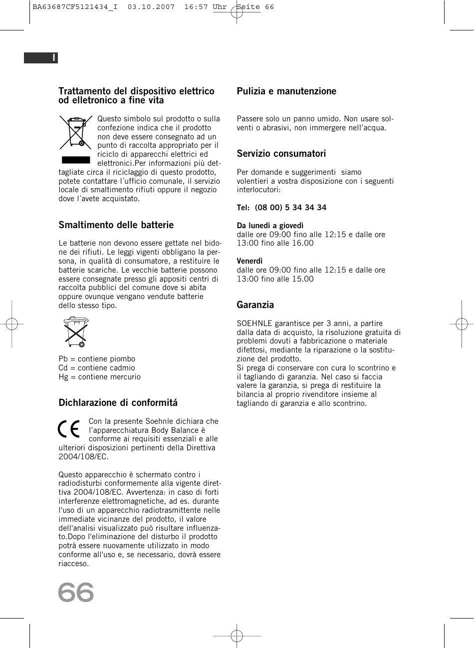 SOEHNLE Body Balance Slim F5 User Manual | Page 66 / 292