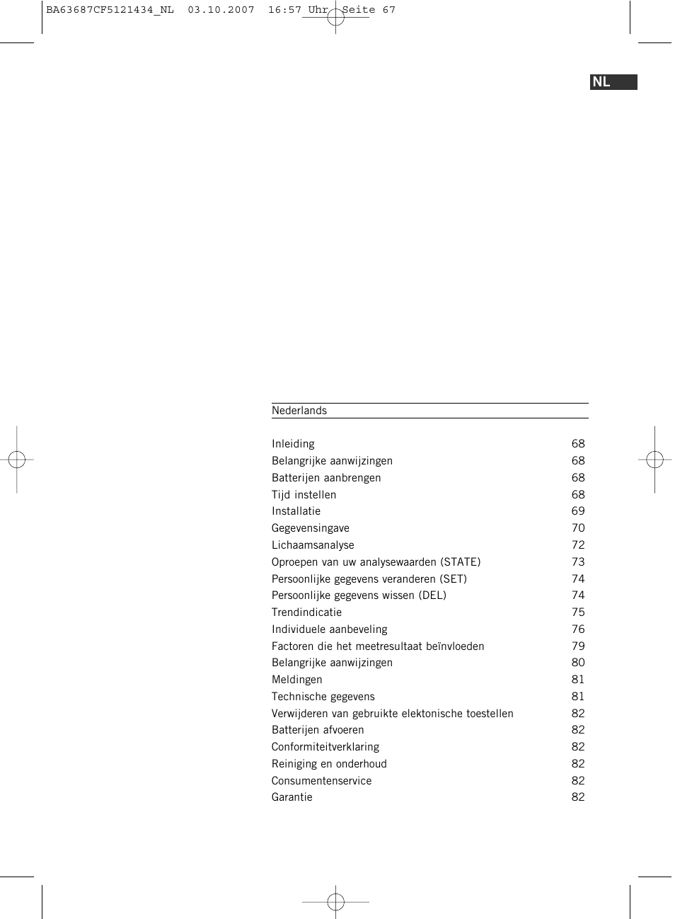 SOEHNLE Body Balance Slim F5 User Manual | Page 67 / 292