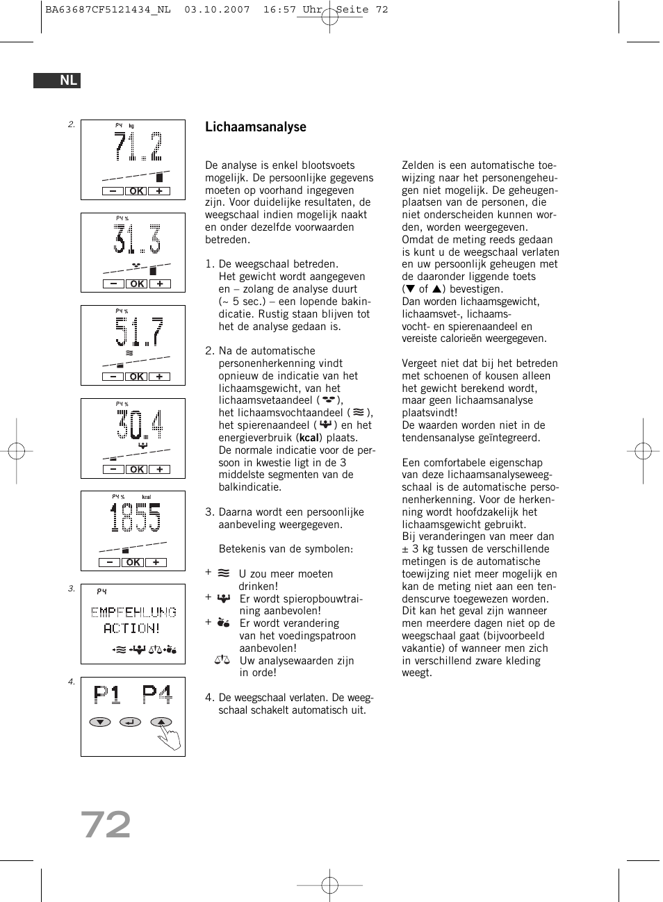 SOEHNLE Body Balance Slim F5 User Manual | Page 72 / 292