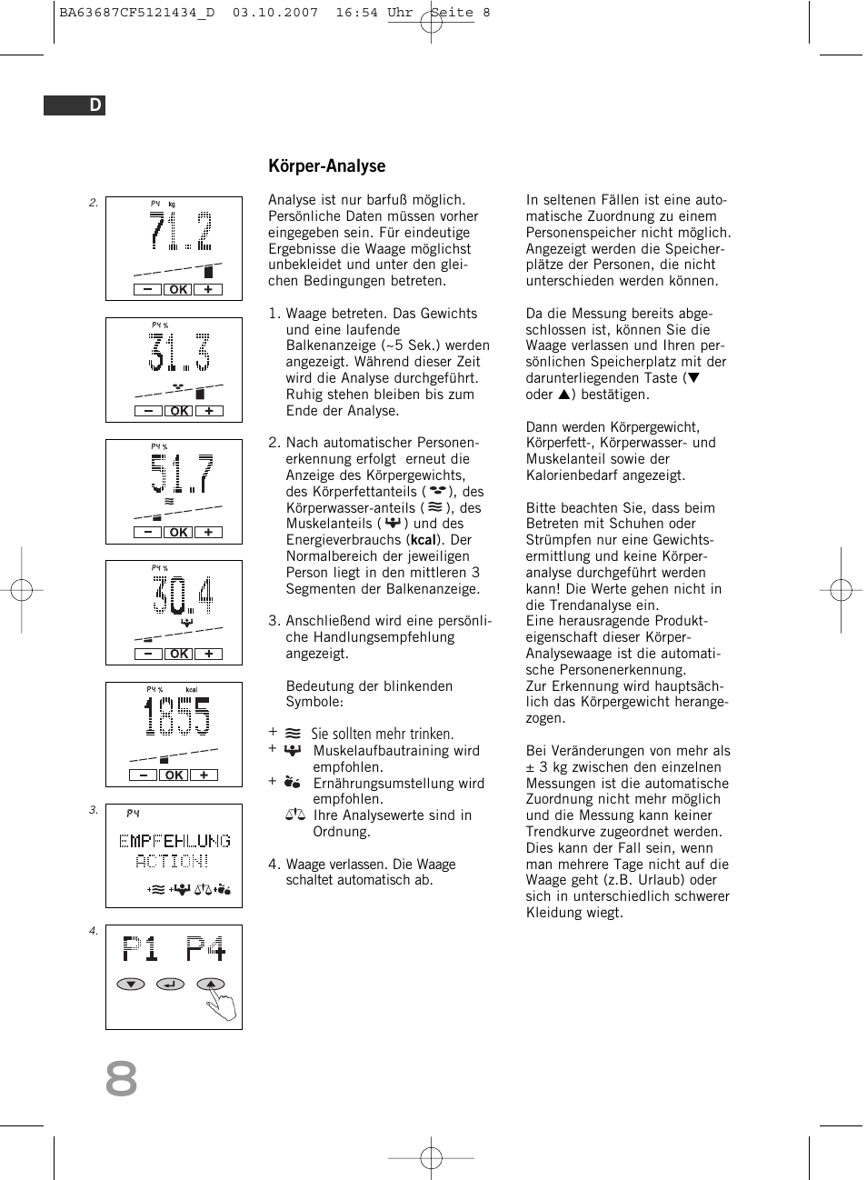 SOEHNLE Body Balance Slim F5 User Manual | Page 8 / 292