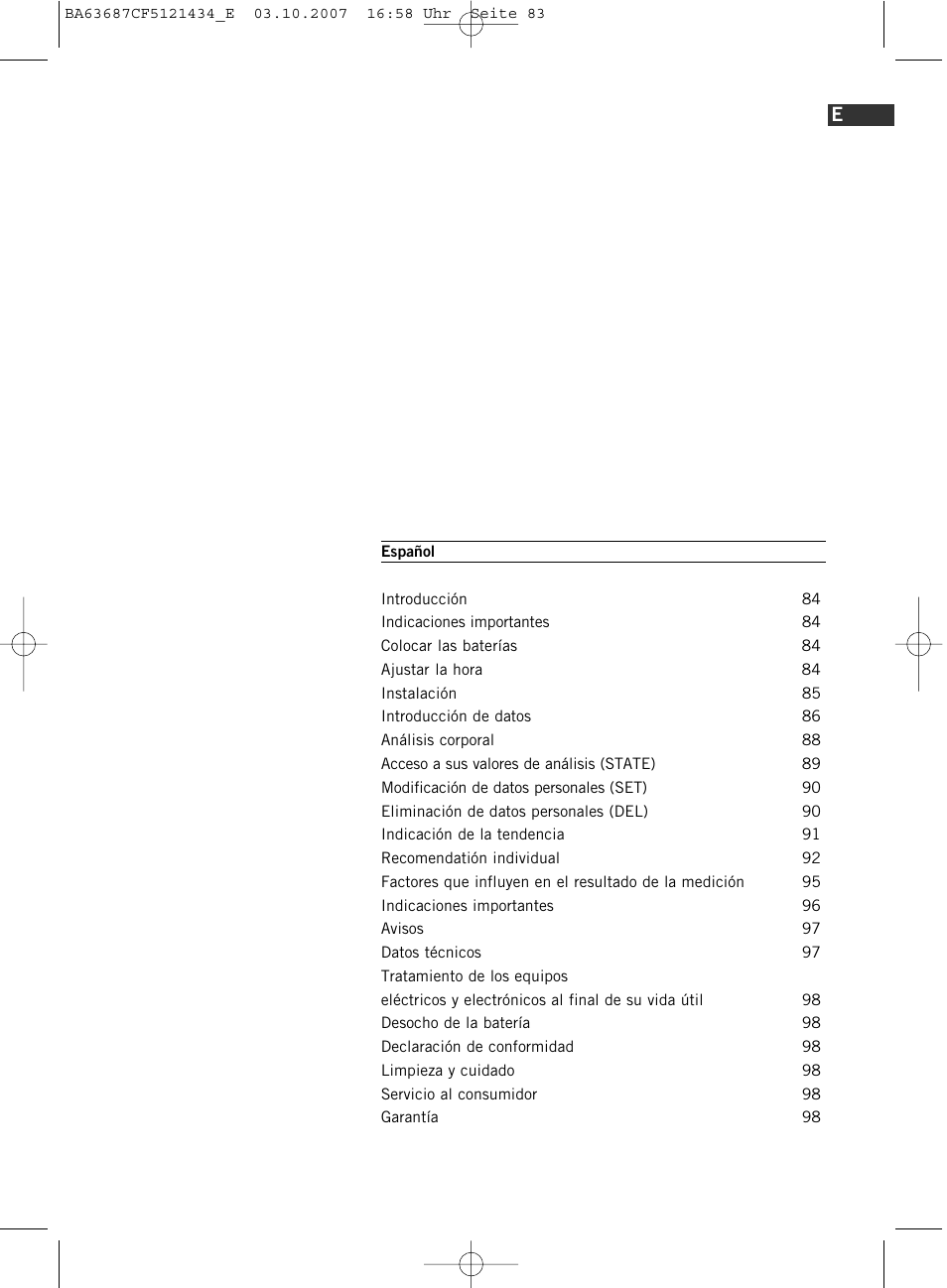 SOEHNLE Body Balance Slim F5 User Manual | Page 83 / 292