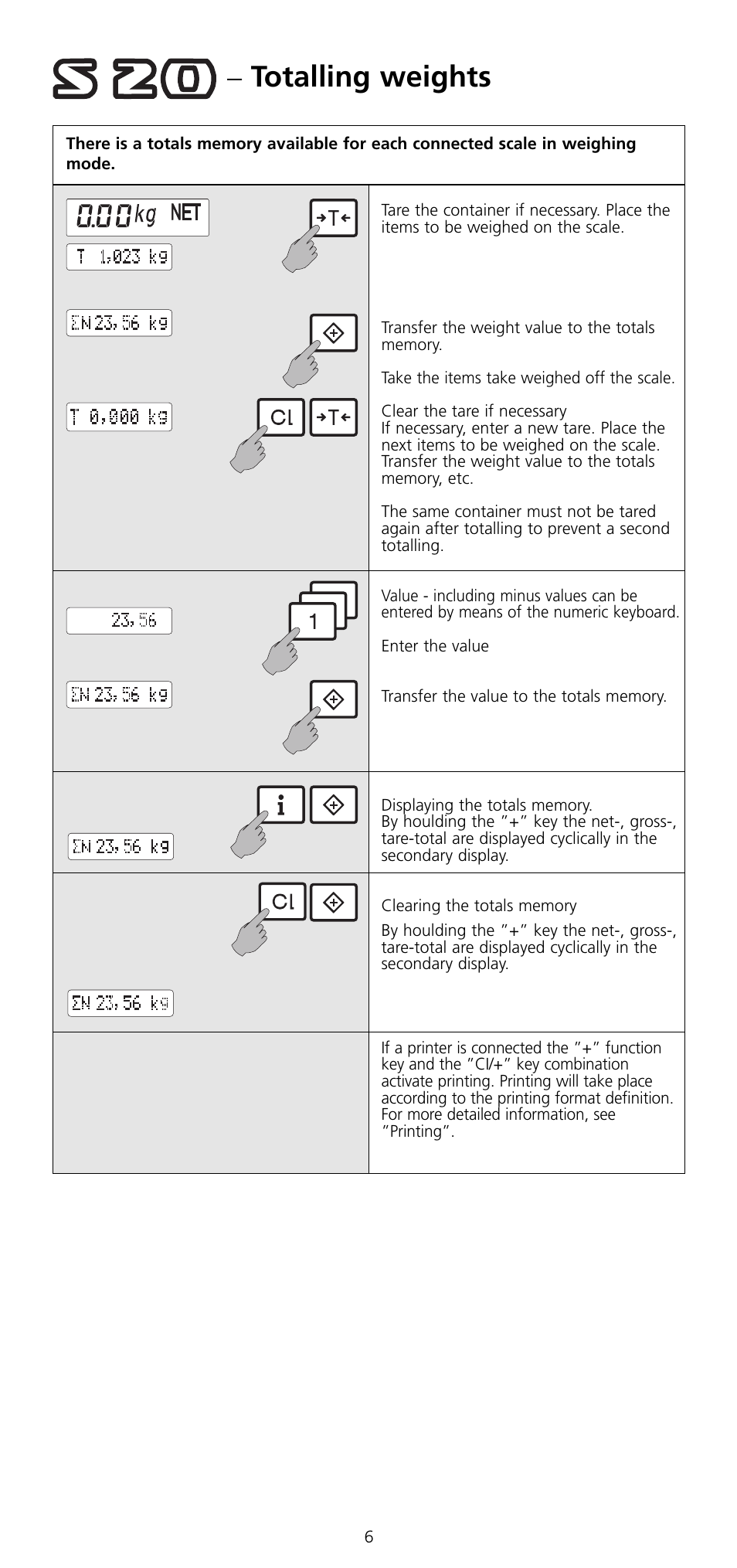 Totalling weights | SOEHNLE 2761 User Manual | Page 7 / 19