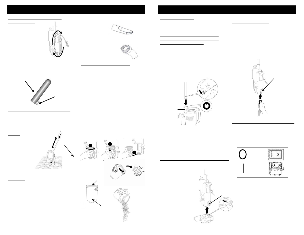 Directives d’usage, Operating instructions | Shark EP600NF User Manual | Page 6 / 14