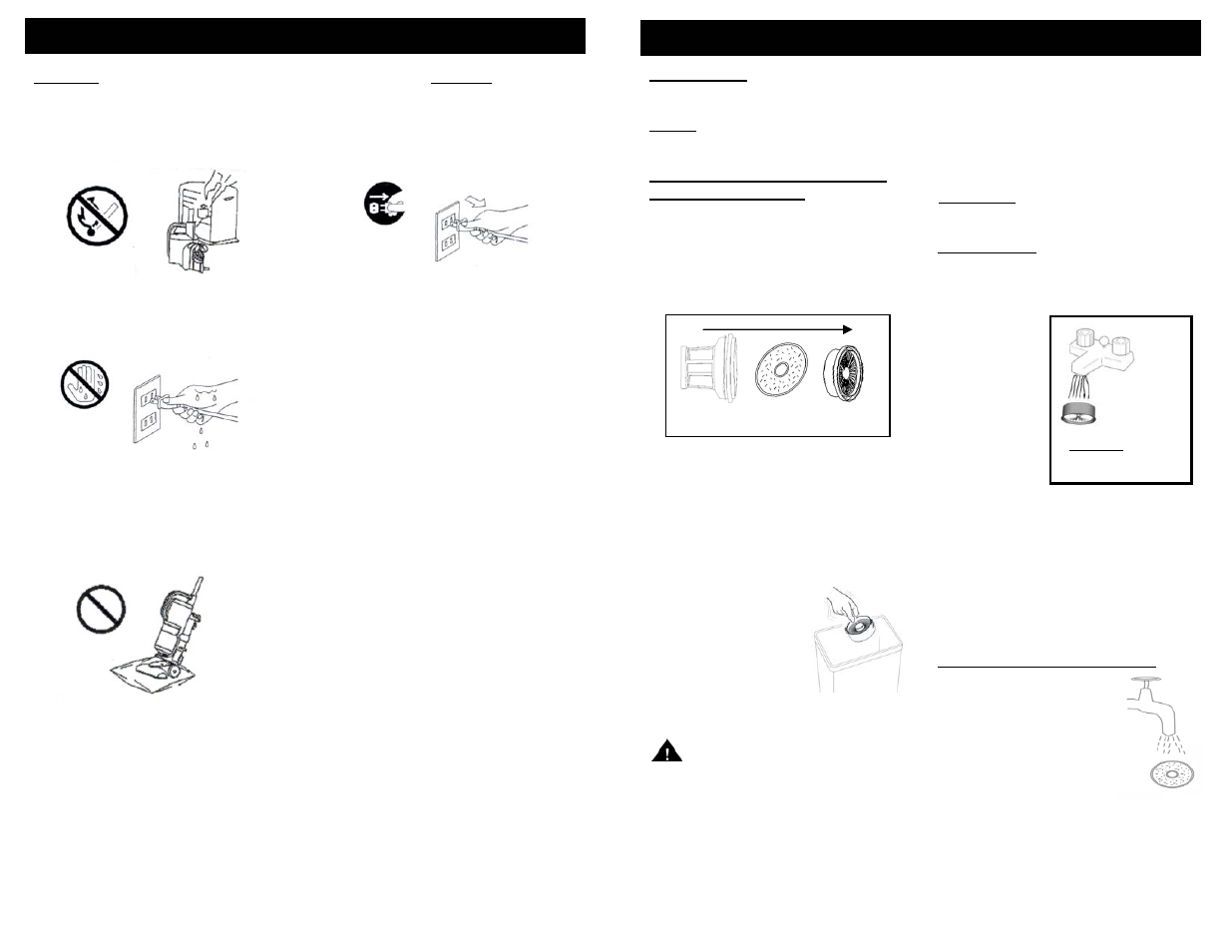 Operating instructions, Mesures de précaution | Shark EP600NF User Manual | Page 7 / 14