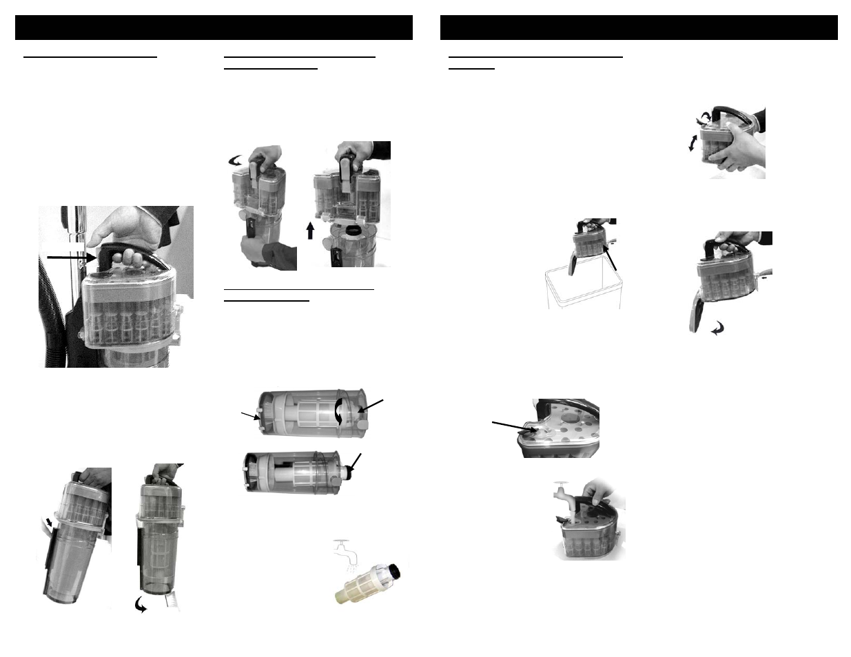 Maintenance instructions, Directives d’entretien | Shark INFINITY NV31N User Manual | Page 11 / 26