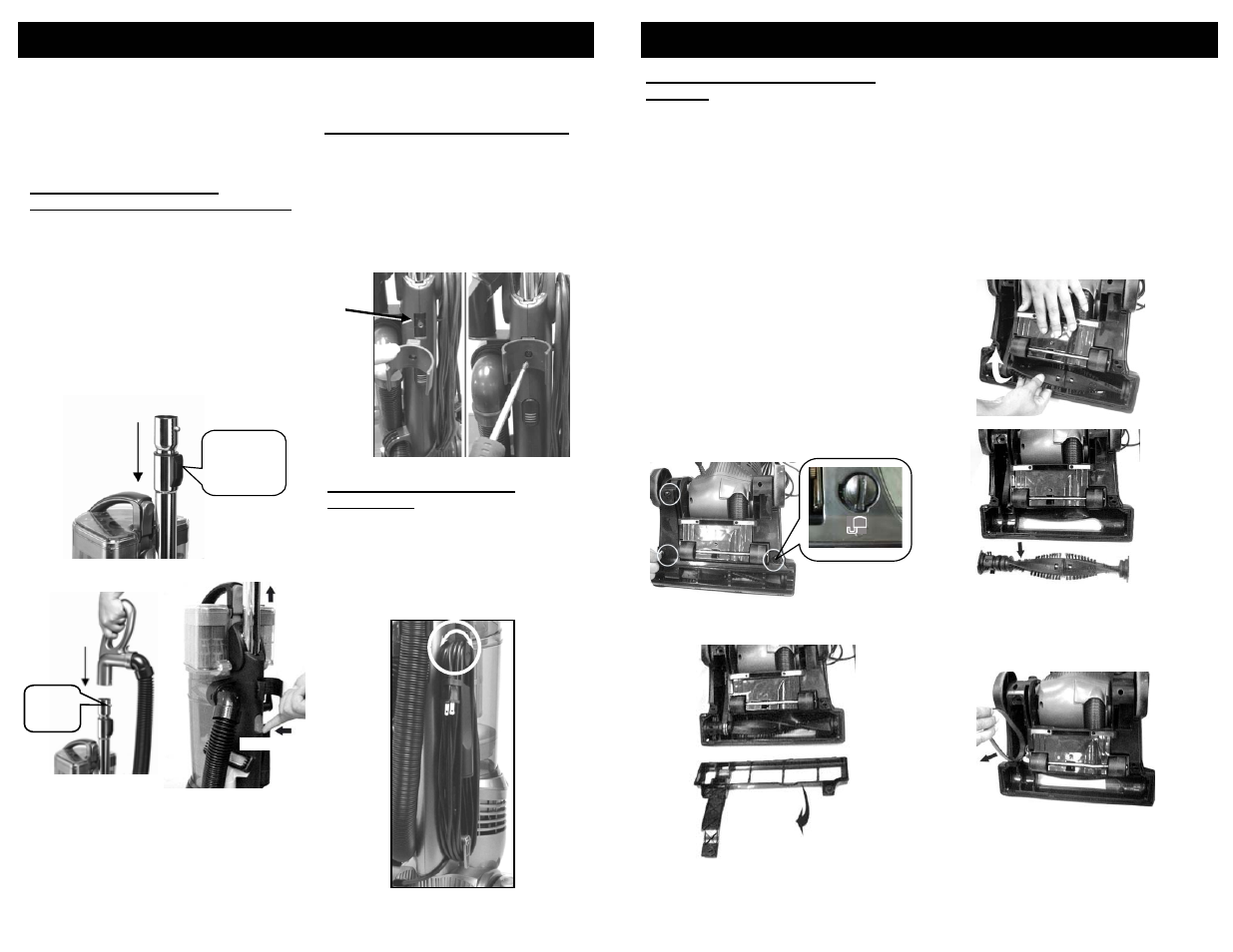 Assembly instructions, Dépannage | Shark INFINITY NV31N User Manual | Page 6 / 26