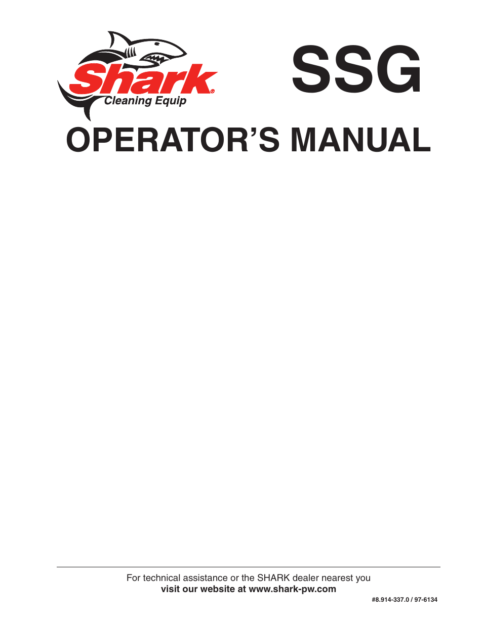 Shark SSG-503537E/G User Manual | 38 pages
