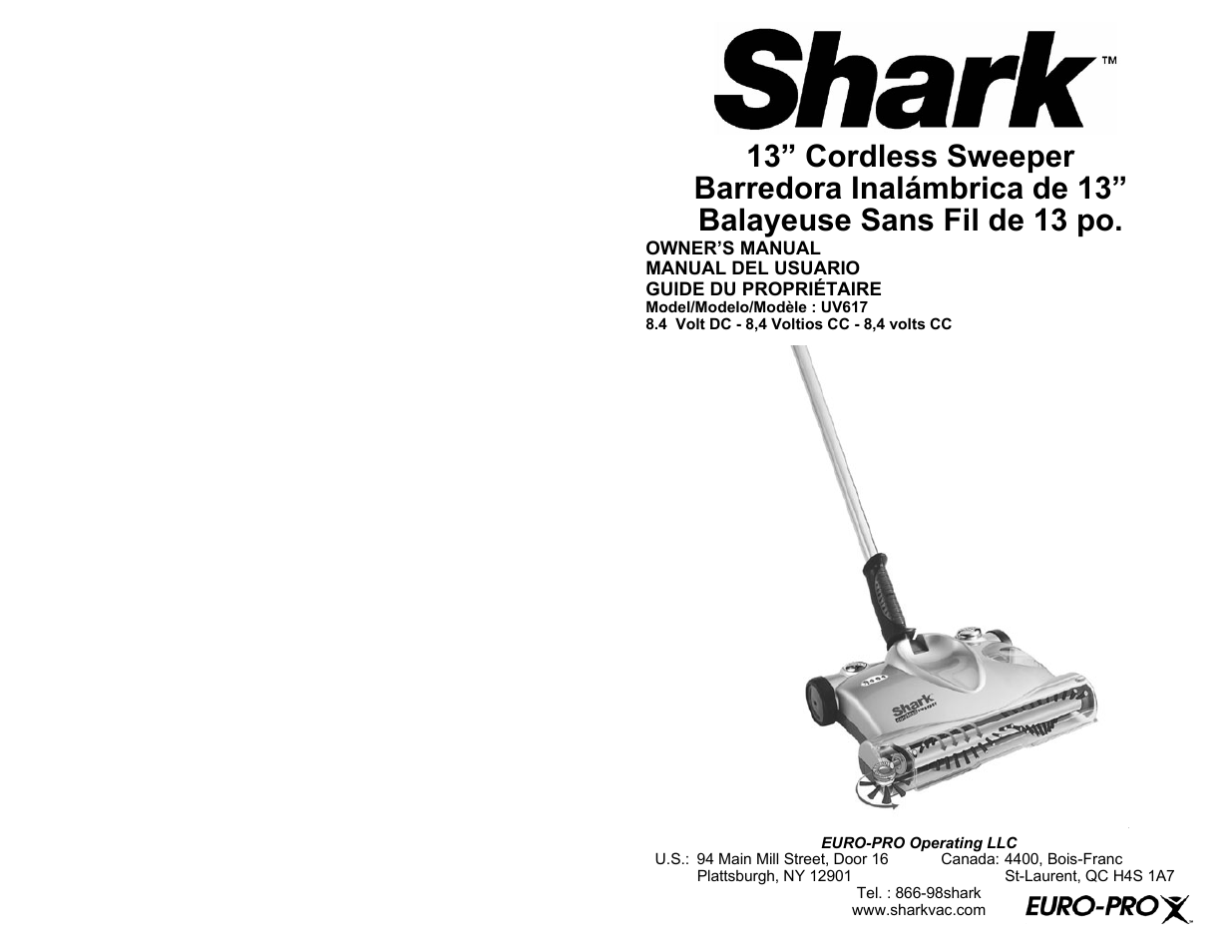 Shark UV617 User Manual | 16 pages