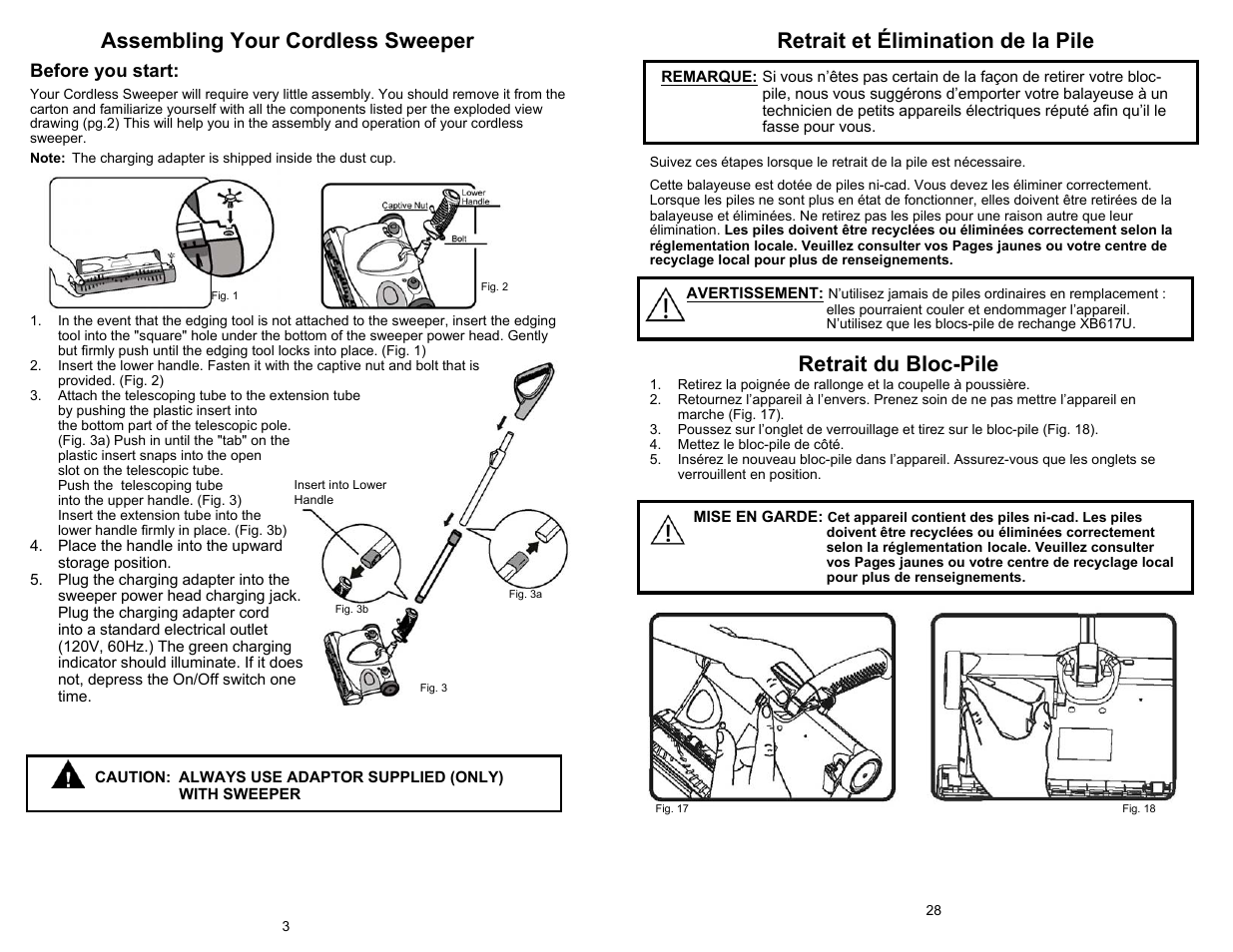 Retrait du bloc-pile, Before you start | Shark UV617 User Manual | Page 4 / 16