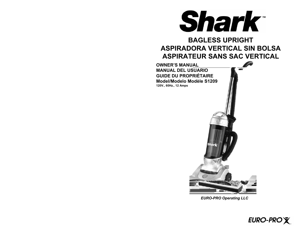 Shark S1209 User Manual | 18 pages