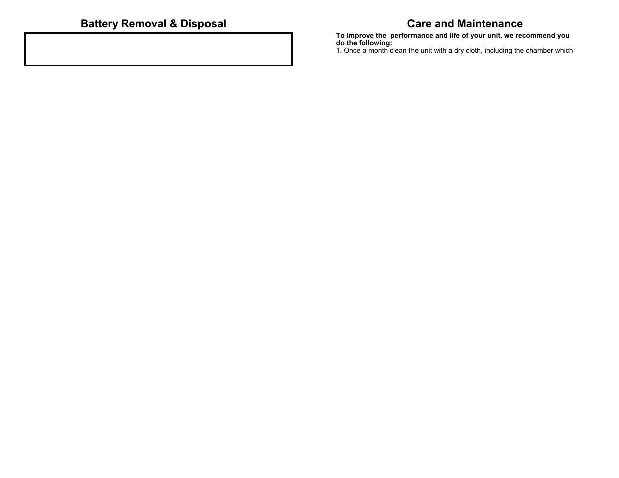 Battery removal & disposal care and maintenance | Shark UV610 User Manual | Page 5 / 6