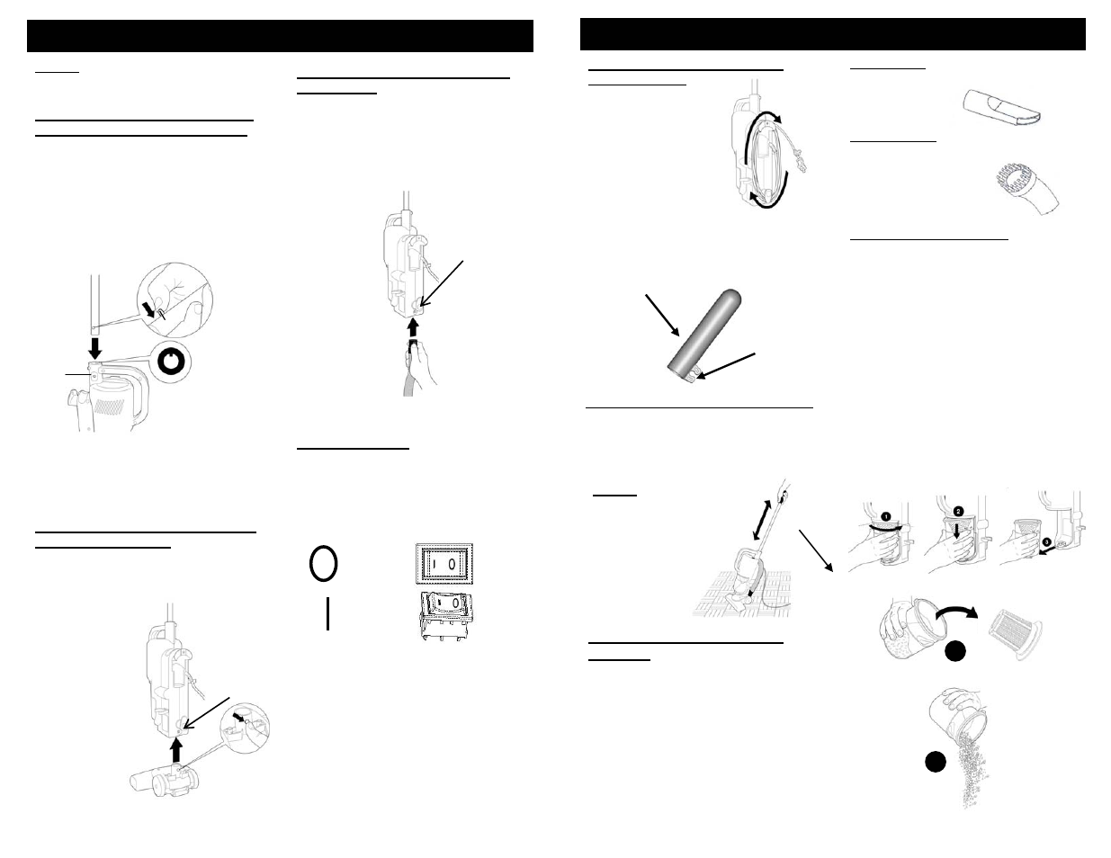 Operating instructions | Shark TURBO STCIK VAC EP600LN User Manual | Page 6 / 6