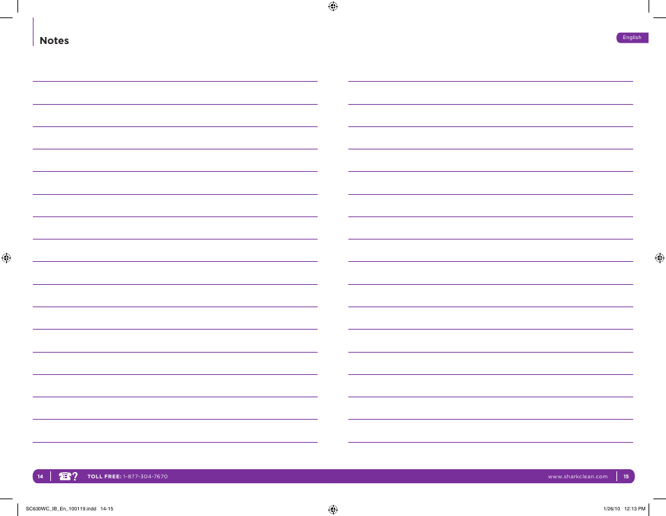 Shark SC630WC User Manual | Page 11 / 12
