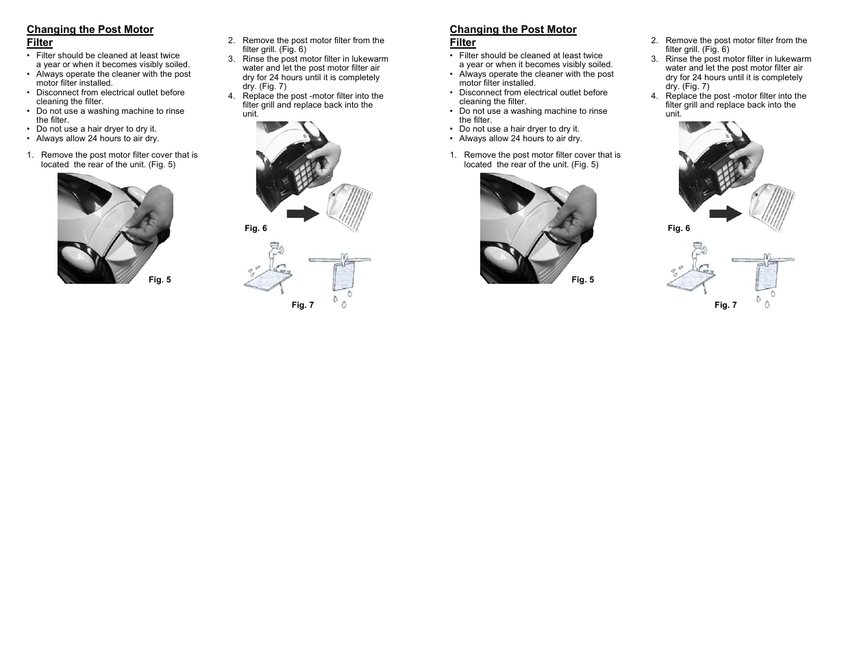 Shark EP709 User Manual | Page 2 / 2