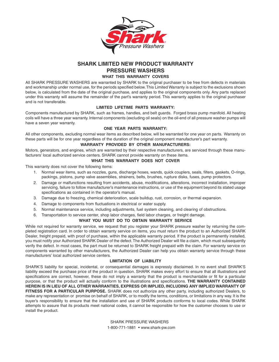 Shark HPB-3520 User Manual | Page 55 / 56