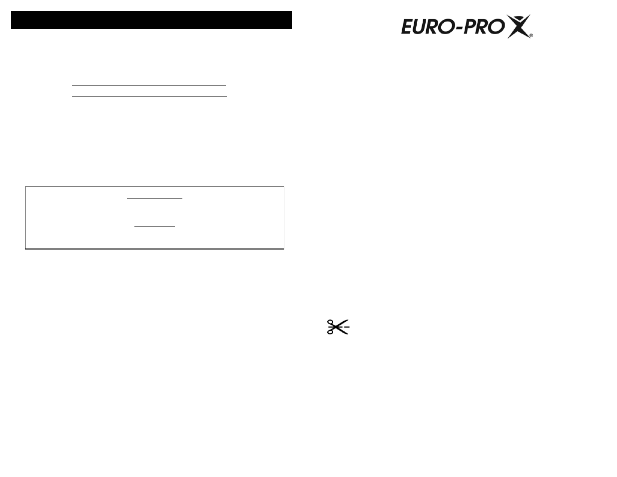 Tarjeta de registro del cliente, Para ordenar filtros o baterías de repuesto | Shark SV736R User Manual | Page 9 / 9