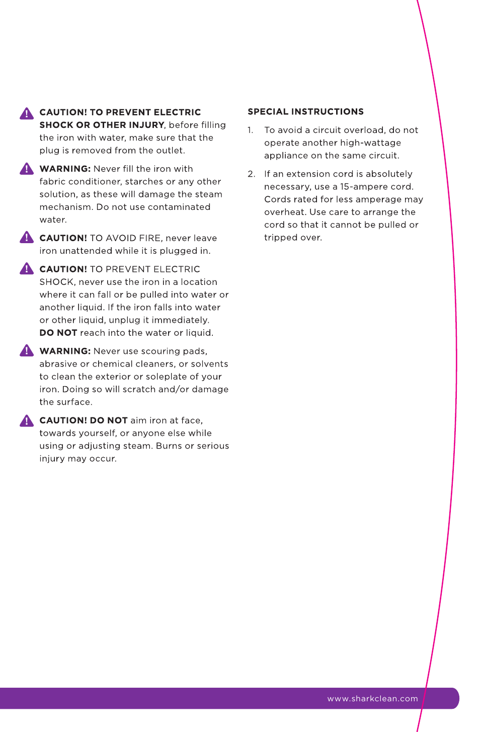 Shark GI468CN 12 User Manual | Page 3 / 20