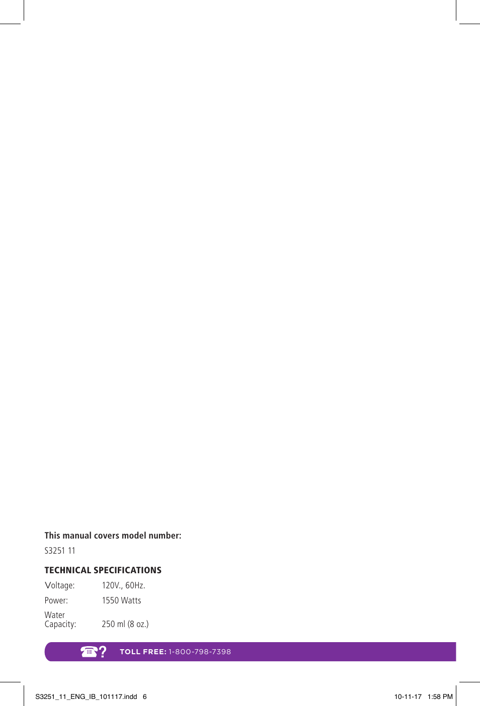 Shark LIGHT & EASY S3251 User Manual | Page 6 / 20