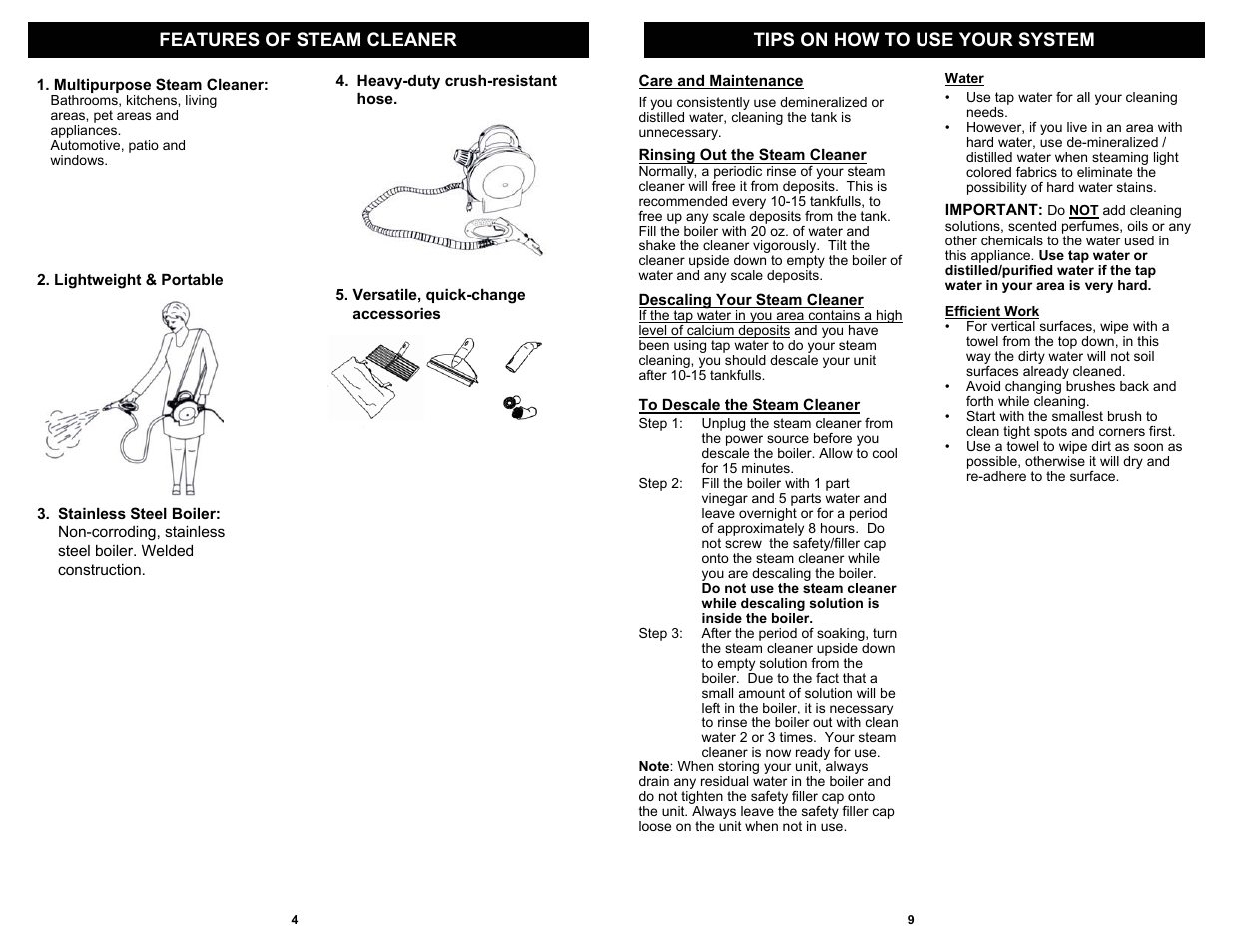 Shark SC507 User Manual | Page 6 / 8