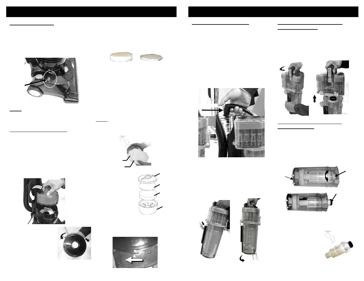 Maintenance instructions, Directives d’entretien | Shark NV30C User Manual | Page 10 / 24