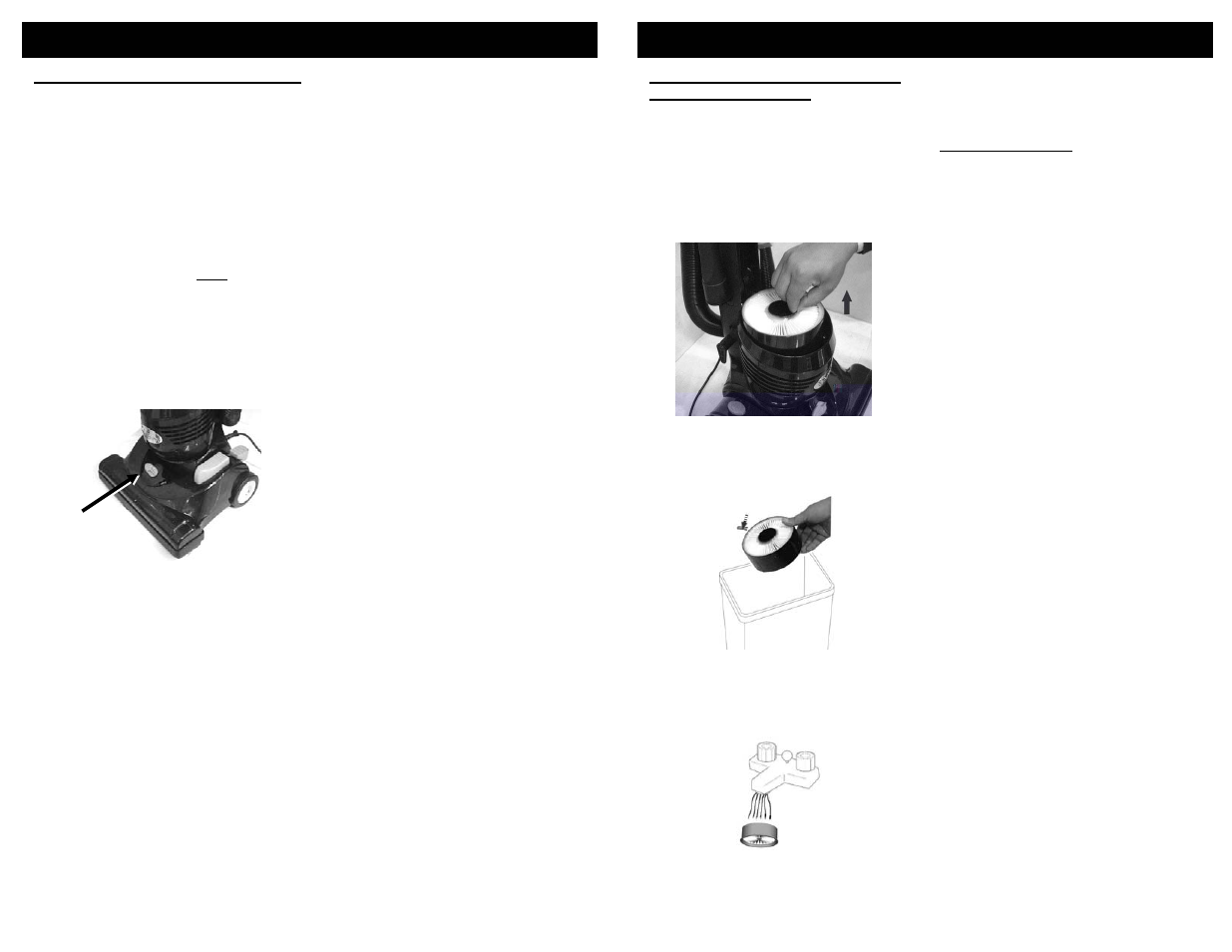 Maintenance instructions, Consignes d’utilisation | Shark NV30C User Manual | Page 11 / 24