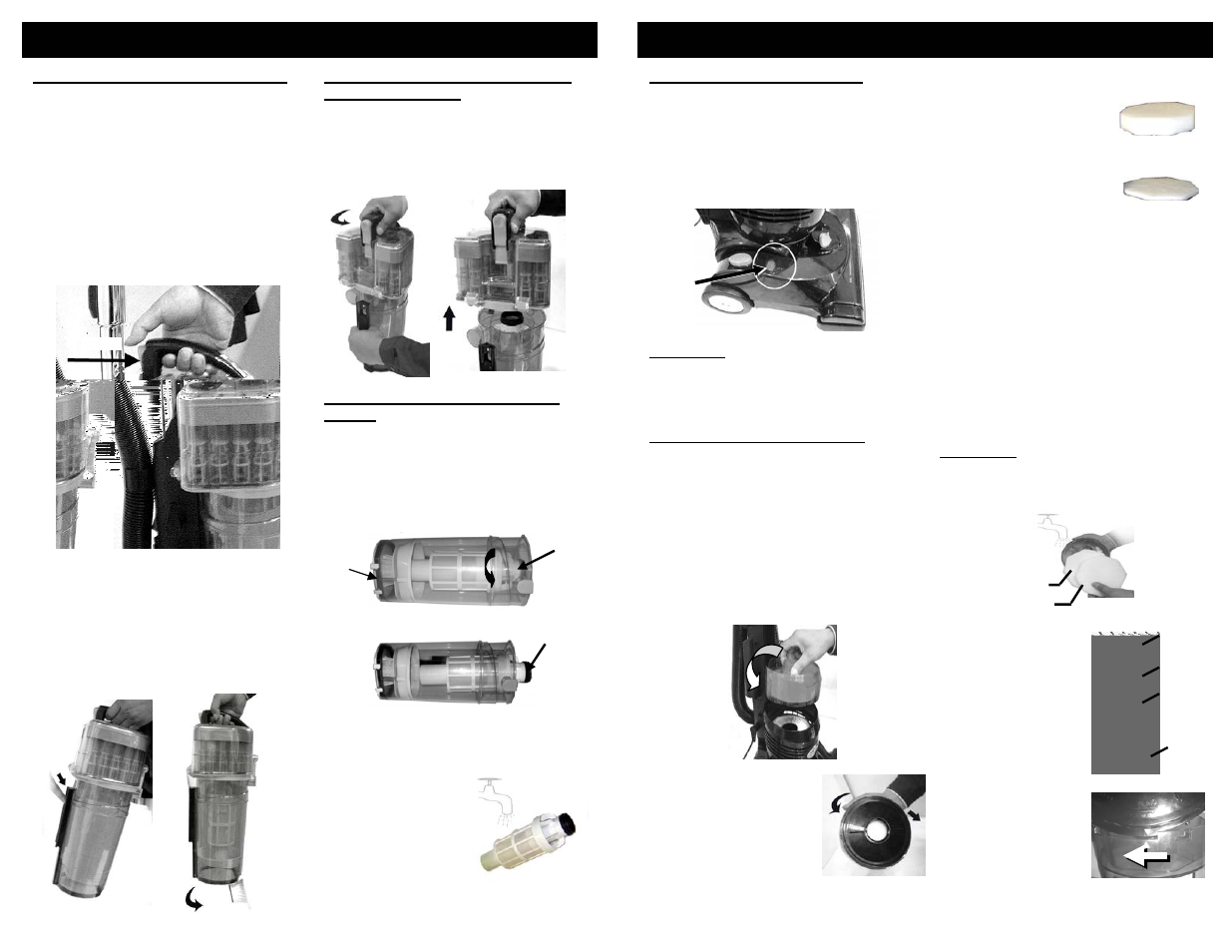 Maintenance instructions, Directives d’entretien | Shark NV30C User Manual | Page 8 / 24